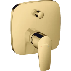 Смеситель для ванны скрытого монтажа, со встроенной защитной комбинацией, Talis E Hansgrohe, 71474990 цвет: золото