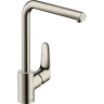Купить купить смеситель для кухни, eco, focus m41 hansgrohe, 31827800 цвет: нержавеющая сталь