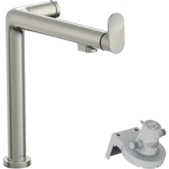 Смеситель для кухни, с поворотным изливом и функцией фильтрации, без фильтра в комплекте, Aqittura M91 Hansgrohe, 76804800 цвет: нержавеющая сталь