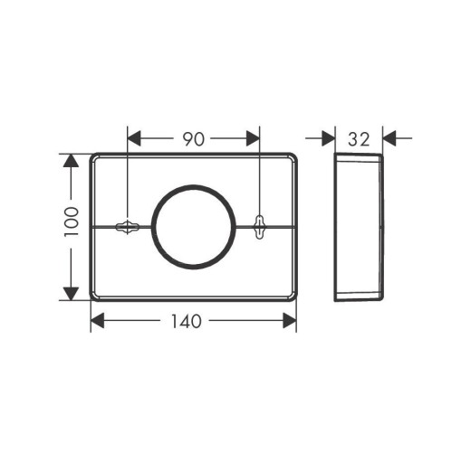 Купить купить диспенсер для гигиенических пакетов, addstoris hansgrohe, 41773670 цвет: черный