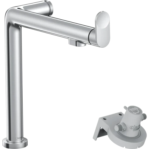 Купить купить смеситель для кухни, с поворотным изливом и функцией фильтрации, без фильтра в комплекте, aqittura m91 hansgrohe, 76804000 цвет: хром