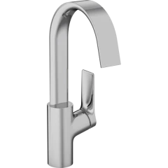 Смеситель для раковины с поворотным изливом со сливным гарнитуром, Vivenis Hansgrohe, 75030000 цвет: хром