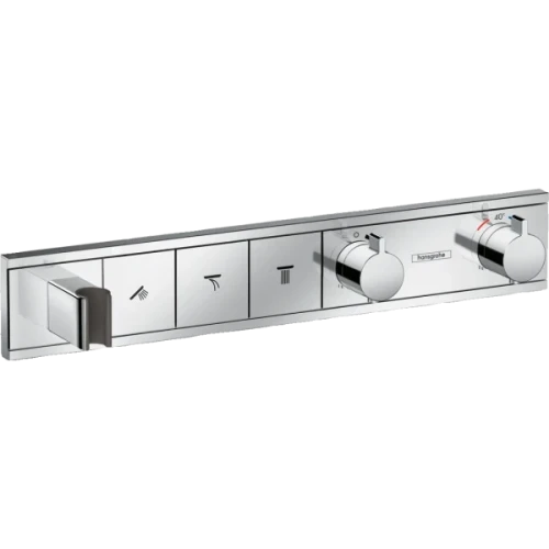 Купить купить термостатический смеситель для душа скрытого монтажа на 3 потребителя, rainselect hansgrohe, 15356000 цвет: хром