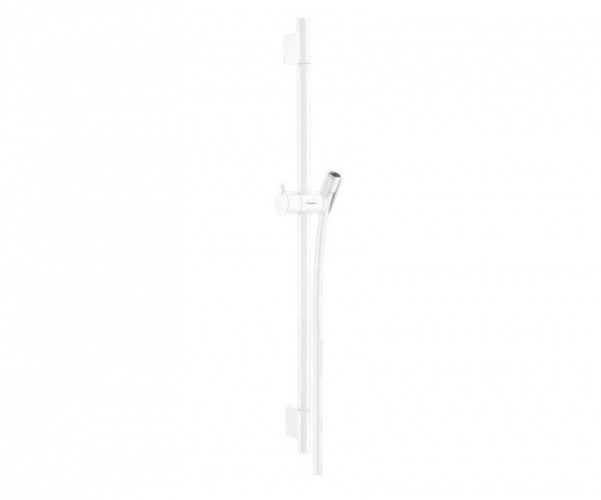 Купить купить душевая штанга s puro 65см со шлангом, unica hansgrohe, 28632700 цвет: белый