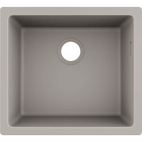 Купить купить раковина для кухни, интегрированная, s51 hansgrohe, 43431380 цвет: серый