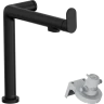 Купить купить смеситель для кухни, с поворотным изливом и функцией фильтрации, без фильтра в комплекте, aqittura m91 hansgrohe, 76804670 цвет: черный