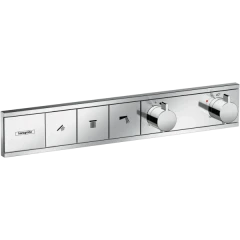 Термостатический смеситель для душа скрытого монтажа на 3 потребителя, RainSelect Hansgrohe, 15381000 цвет: хром