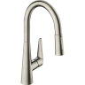 Купить купить смеситель для кухни, с вытяжным душем, talis m51 hansgrohe, 72813800 цвет: нержавеющая сталь