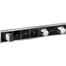 Купить купить термостатический смеситель для душа скрытого монтажа на 3 потребителя, rainselect hansgrohe, 15356600 цвет: черный