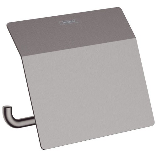 Купить купить держатель туалетной бумаги с крышкой, addstoris hansgrohe, 41753340 цвет: черный