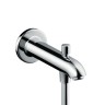 Купить купить излив для ванны с переключателем на душ, hansgrohe, 13424000 цвет: хром