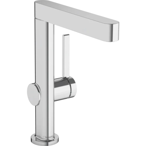 Купить купить смеситель для раковины с поворотным изливом со сливным клапаном push-open, finoris hansgrohe, 76060000 цвет: хром