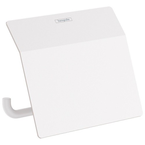 Купить купить держатель туалетной бумаги с крышкой, addstoris hansgrohe, 41753700 цвет: белый