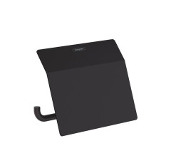 Держатель для туалетной бумаги, с крышкой, AddStoris Hansgrohe, 41753670 цвет: черный