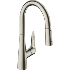 Смеситель для кухни, с вытяжным душем, Talis M51 Hansgrohe, 73851800 цвет: нержавеющая сталь