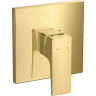 Купить купить смеситель для душа скрытого монтажа, metropol hansgrohe, 32565990 цвет: золото