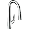 Купить купить смеситель для кухни, с вытяжным душем, talis m51 hansgrohe, 72815000 цвет: хром