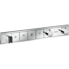 Термостатический смеситель для душа скрытого монтажа на 4 потребителя, RainSelect Hansgrohe, 15357000 цвет: хром