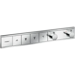 Термостатический смеситель для душа скрытого монтажа на 4 потребителя, RainSelect Hansgrohe, 15382000 цвет: хром