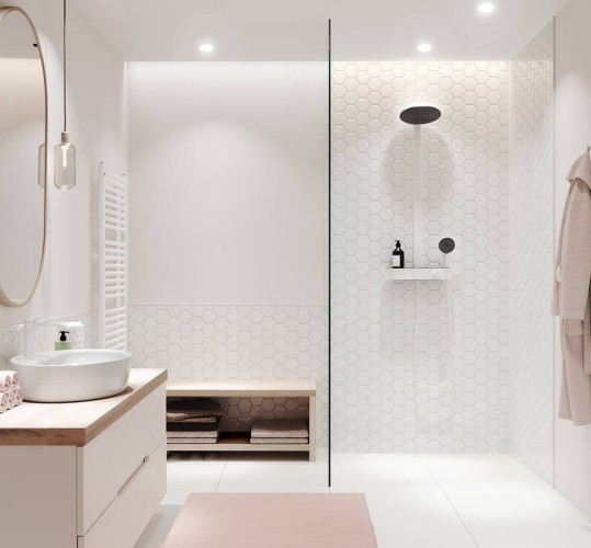 Купить купить душевая система с термостатом, pulsify s hansgrohe, 24241700 цвет: белый