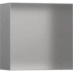 Настенный короб с открытой рамой, 30х30х14 см, XtraStoris Minimalistic Hansgrohe, 56079800 цвет: нержавеющая сталь