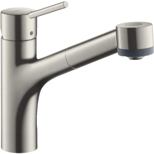 Купить купить смеситель для кухни, с вытяжным душем, talis m52 hansgrohe, 73860800 цвет: нержавеющая сталь