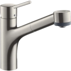 Смеситель для кухни, с вытяжным душем, Talis M52 Hansgrohe, 73860800 цвет: нержавеющая сталь