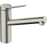 Купить купить смеситель для кухни, с поворотным изливом, zesis m33 hansgrohe, 74802800 цвет: хром
