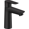 Купить купить смеситель для раковины со сливным гарнитуром, talis e hansgrohe, 71710670 цвет: черный