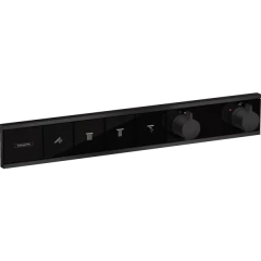 Термостатический смеситель для душа скрытого монтажа на 4 потребителя, RainSelect Hansgrohe, 15382670 цвет: черный