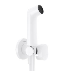 Гигиенический душ с запорным вентилем, держателем и шлангом 125см см, для холодной воды, Bidette Hansgrohe, 29230700 цвет: белый