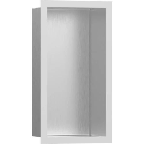 Купить купить настенный короб с цветом корпуса и дизайнерской рамой, 30х15х10 см, xtrastoris individual hansgrohe, 56094700 цвет: белый