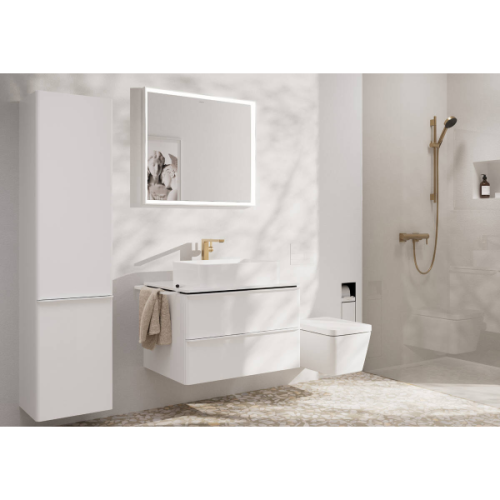 Купить купить смеситель для раковины ecosmart+, tecturis e hansgrohe, 73072140 цвет: бронза