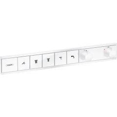 Термостатический смеситель для душа скрытого монтажа на 5 потребителей, RainSelect Hansgrohe, 15384700 цвет: белый