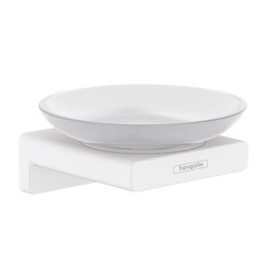 Мыльница подвесная, AddStoris Hansgrohe, 41746700 цвет: белый