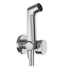 Гигиенический душ с запорным вентилем, держателем и шлангом 125см см, для холодной воды, Bidette Hansgrohe, 29230000 цвет: хром
