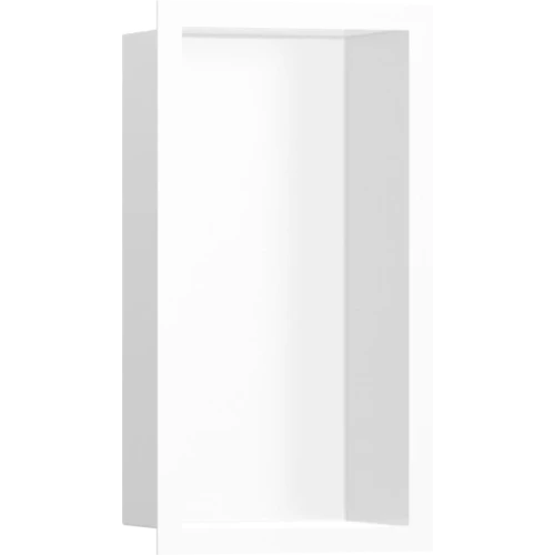 Купить купить настенный короб с цветом корпуса и дизайнерской рамой, 30х15х10 см, xtrastoris individual hansgrohe, 56096700 цвет: белый