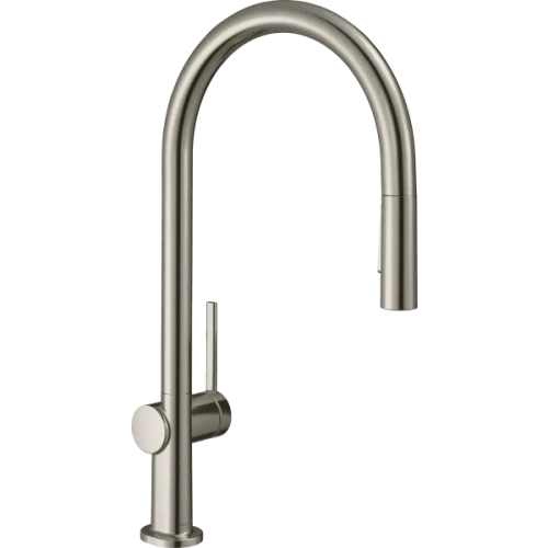 Купить купить смеситель для кухни, с вытяжным душем, talis m54 hansgrohe, 72801800 цвет: нержавеющая сталь