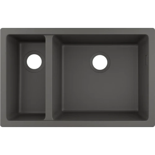Купить купить раковина для кухни, интегрированная, с двумя чашами 180/450, s51 hansgrohe, 43433290 цвет: серый