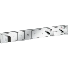 Термостатический смеситель для душа скрытого монтажа на 5 потребителей, RainSelect Hansgrohe, 15358000 цвет: хром