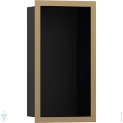 Настенный короб с цветом корпуса и дизайнерской рамой, 30х15х10 см, XtraStoris Individual Hansgrohe, 56095140 цвет: бронза
