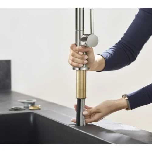 Купить купить смеситель для кухни, с вытяжным душем, talis m54 hansgrohe, 72801000 цвет: хром