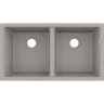 Купить купить раковина для кухни, интегрированная, с двумя чашами 370/370, s51 hansgrohe, 43434380 цвет: серый