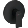 Купить купить смеситель для душа скрытого монтажа, rebris e hansgrohe, 72668670 цвет: черный