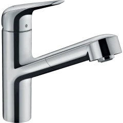 Смеситель для кухни, Eco, с вытяжным изливом, Focus M42 Hansgrohe, 71865000 цвет: хром