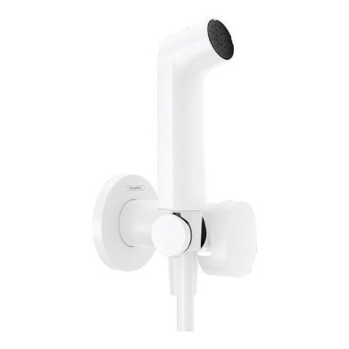 Купить купить гигиенический душ со смесителем, держателем и шлангом 125см, bidette hansgrohe, 29232700 цвет: белый