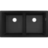 Купить купить раковина для кухни, интегрированная, с двумя чашами 370/370, s51 hansgrohe, 43434170 цвет: черный