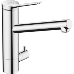 Смеситель для кухни, с поворотным изливом, с запорным вентилем, Zesis M33 Hansgrohe, 74808000 цвет: хром