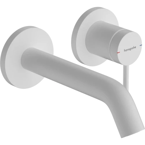 Купить купить смеситель для раковины скрытого монтажа, ecosmart+, tecturis s hansgrohe, 73350700 цвет: белый