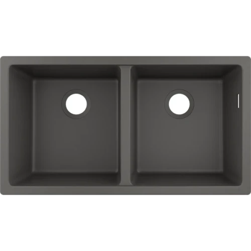 Купить купить раковина для кухни, интегрированная, с двумя чашами 370/370, s51 hansgrohe, 43434290 цвет: серый